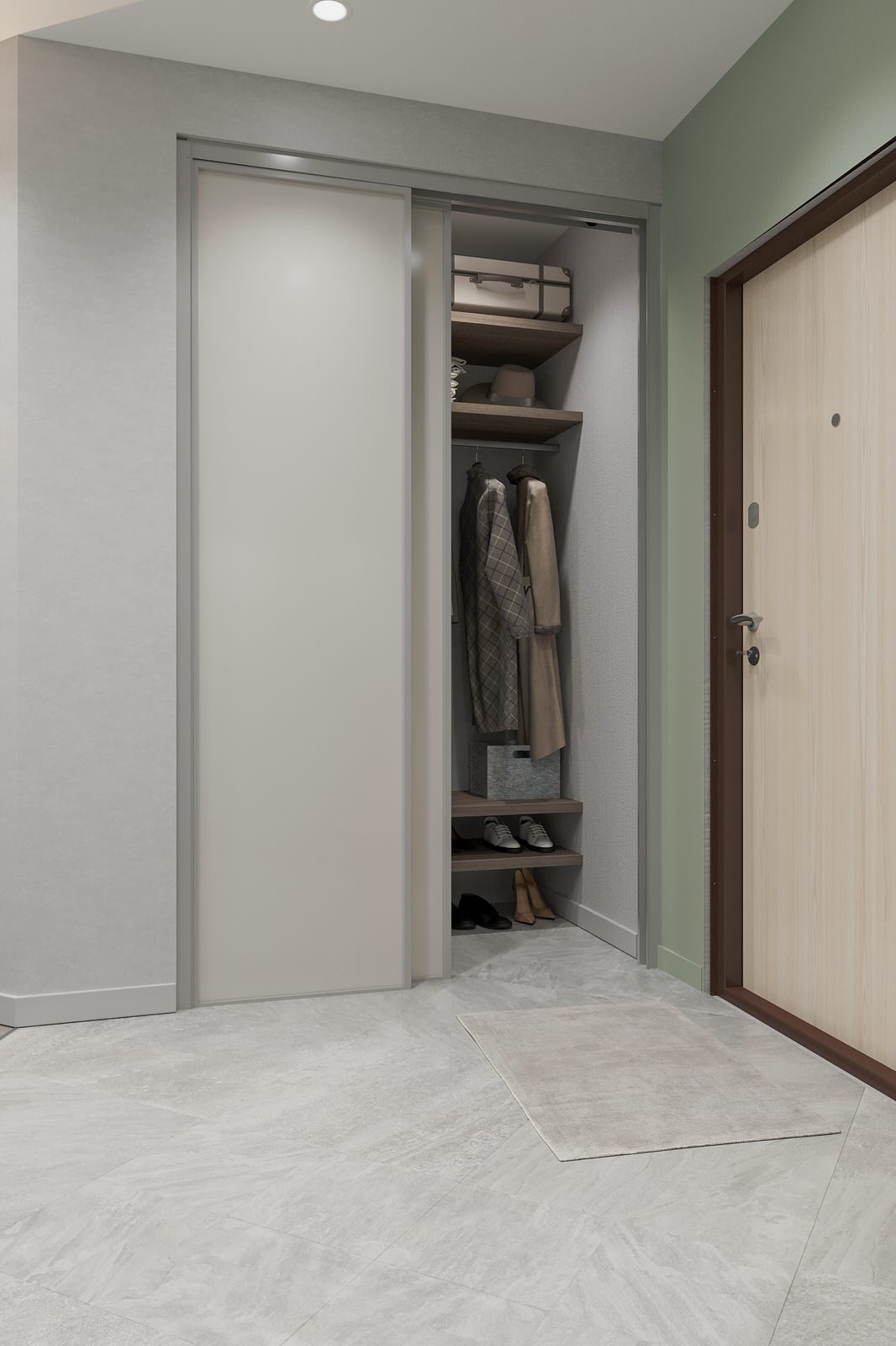 Прихожая с гардеробной