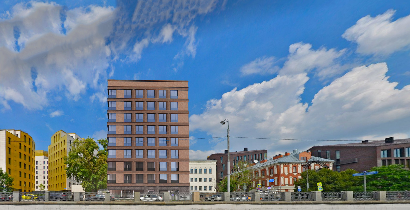 Эскизные предложения жилого дома на Серебрянической набережной. Москва