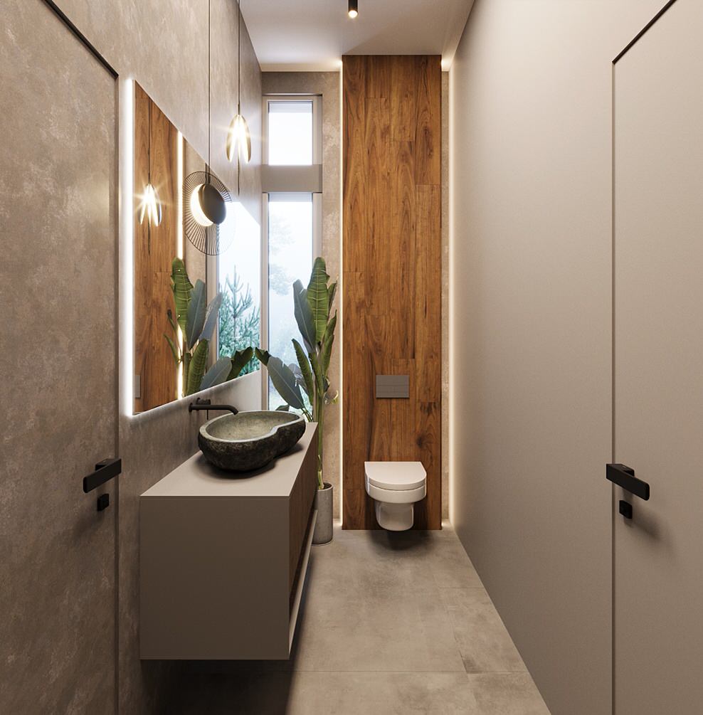 Обложка проекта: Дизайн гостевого сан.узла