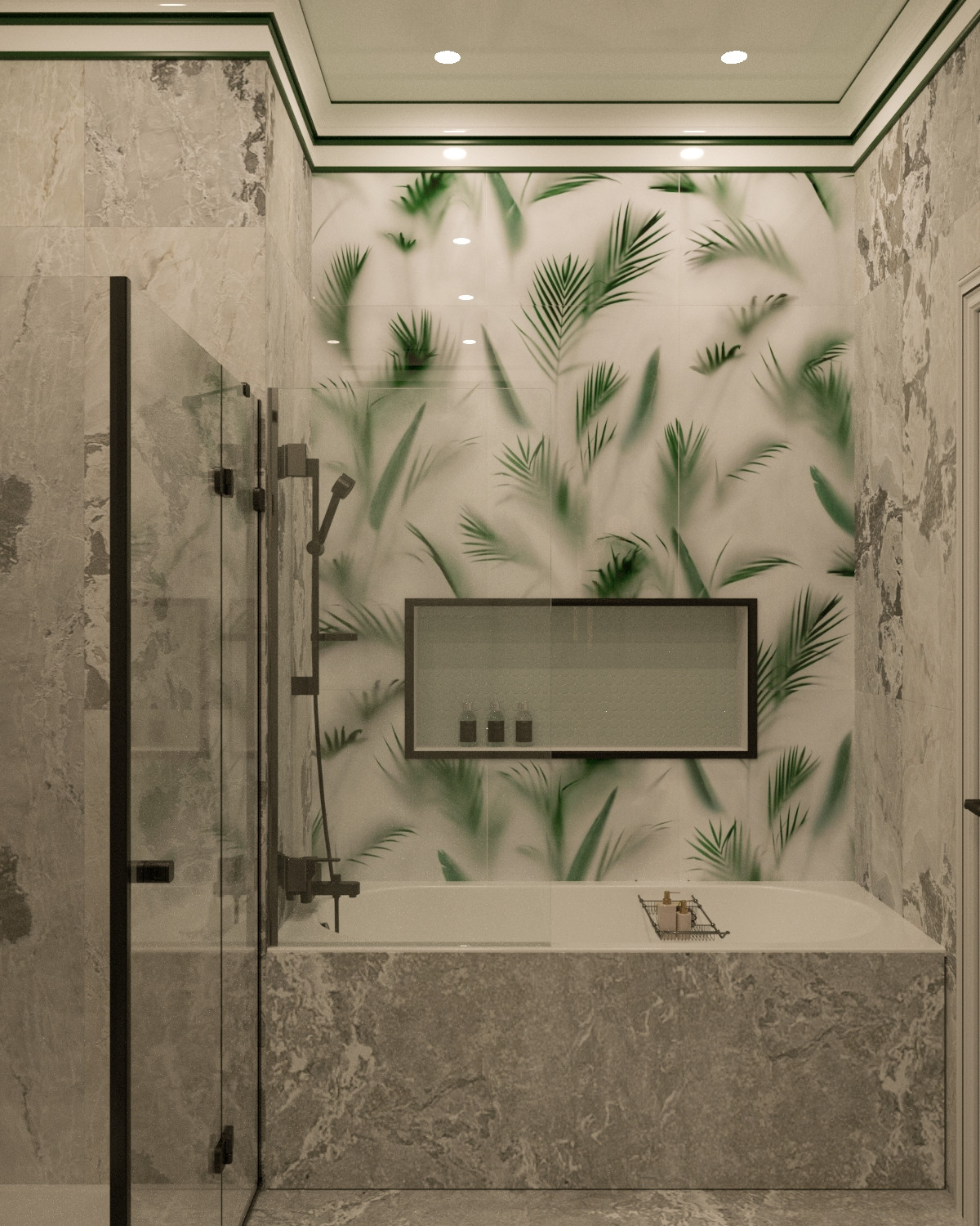 Ванная ЖК Суббота "Пальмовая ветвь"