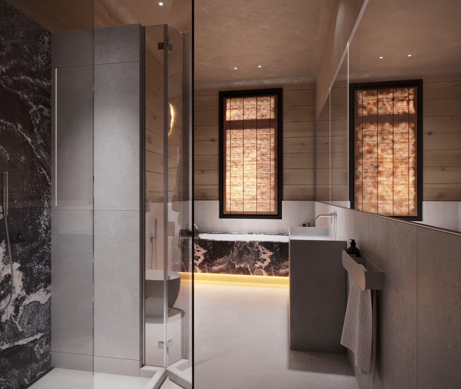 Интерьер подмосковного брусового дома компании Honka