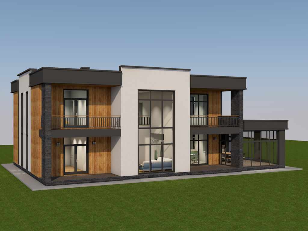 24-019 Двухэтажный жилой дом площадью 350 м2