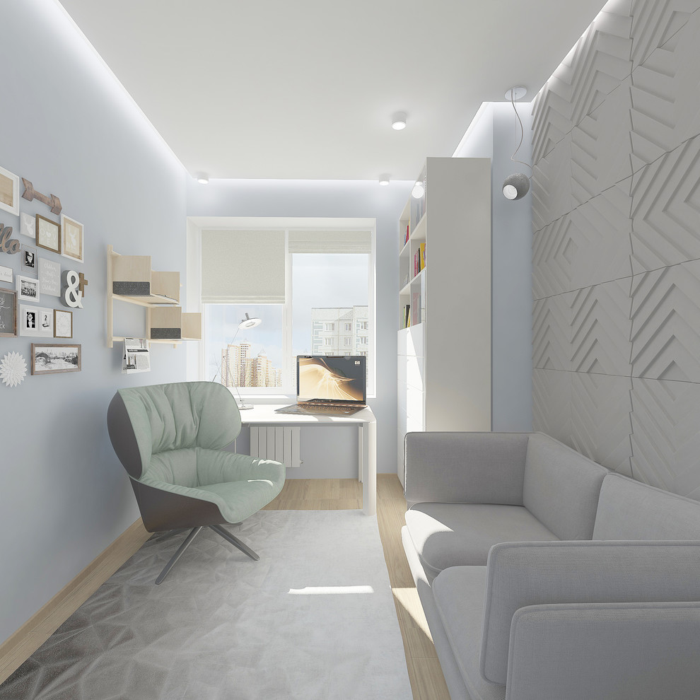 Квартира для семьи из 3-х человек концепция "Мятное печенье"