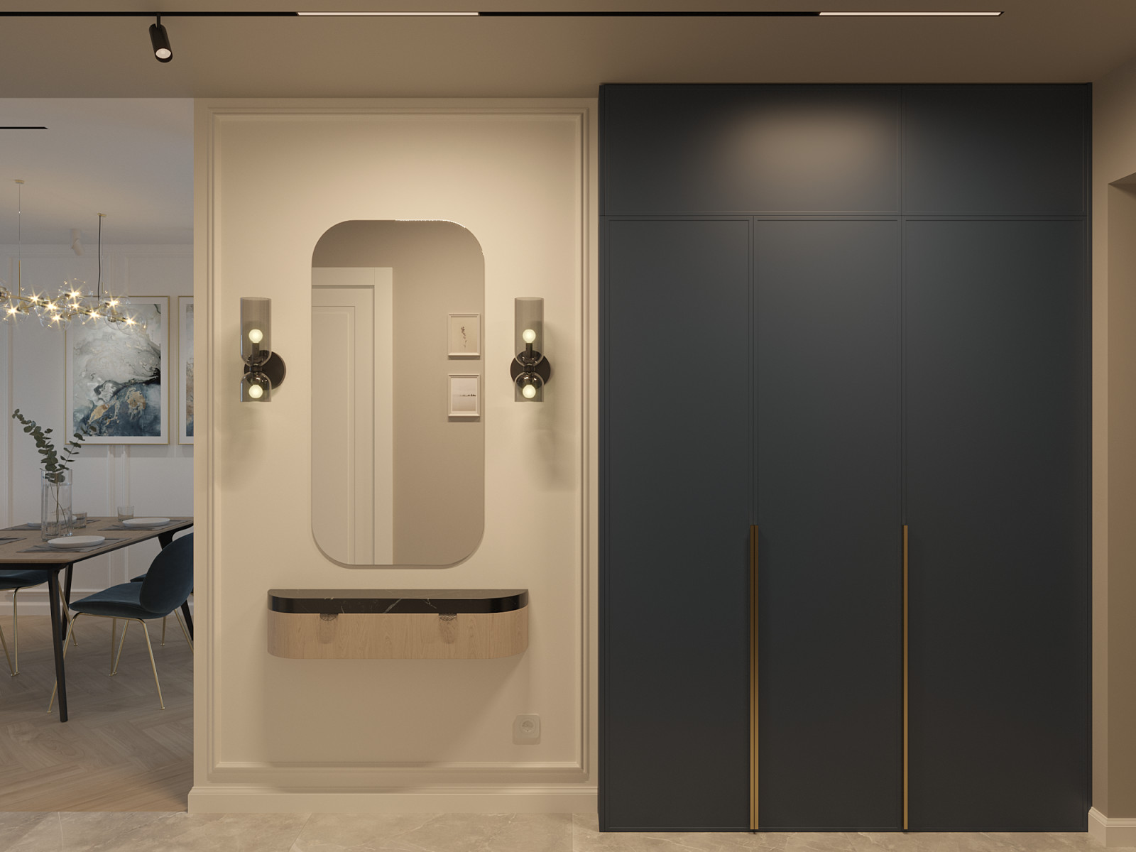 Интерьер кухни-студии