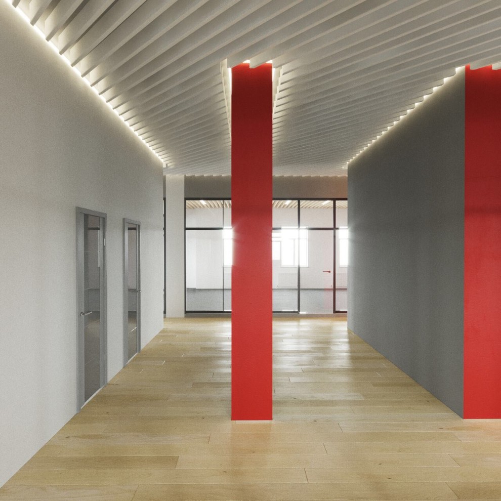 Дизайн-проект офисного помещения 800 кв.м. для компании Oerlikon