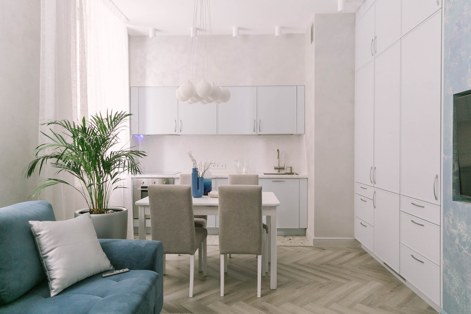 Небесная кухня-гостиная