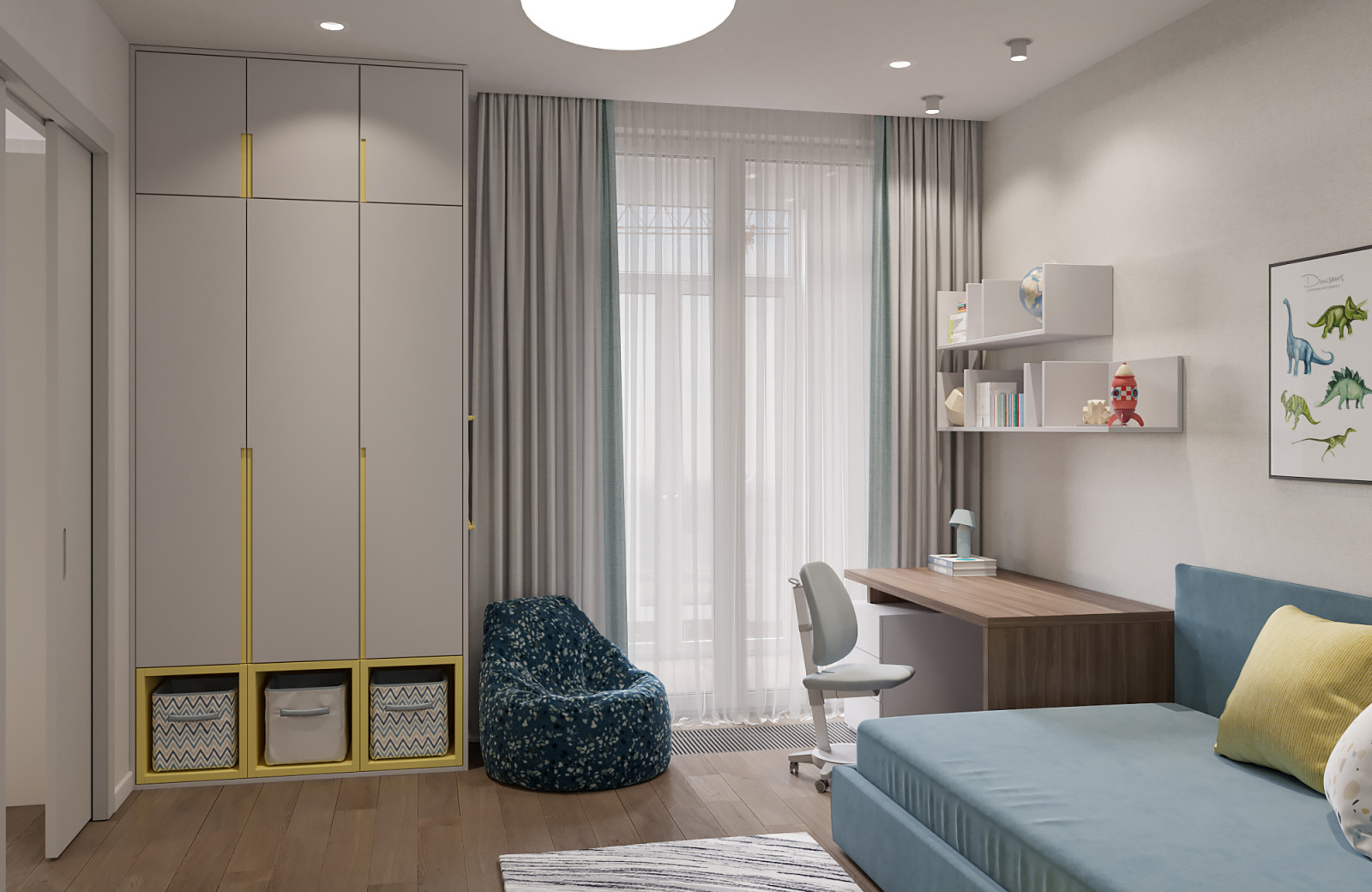 Дизайн-проект квартиры, ЖК "Зиларт"