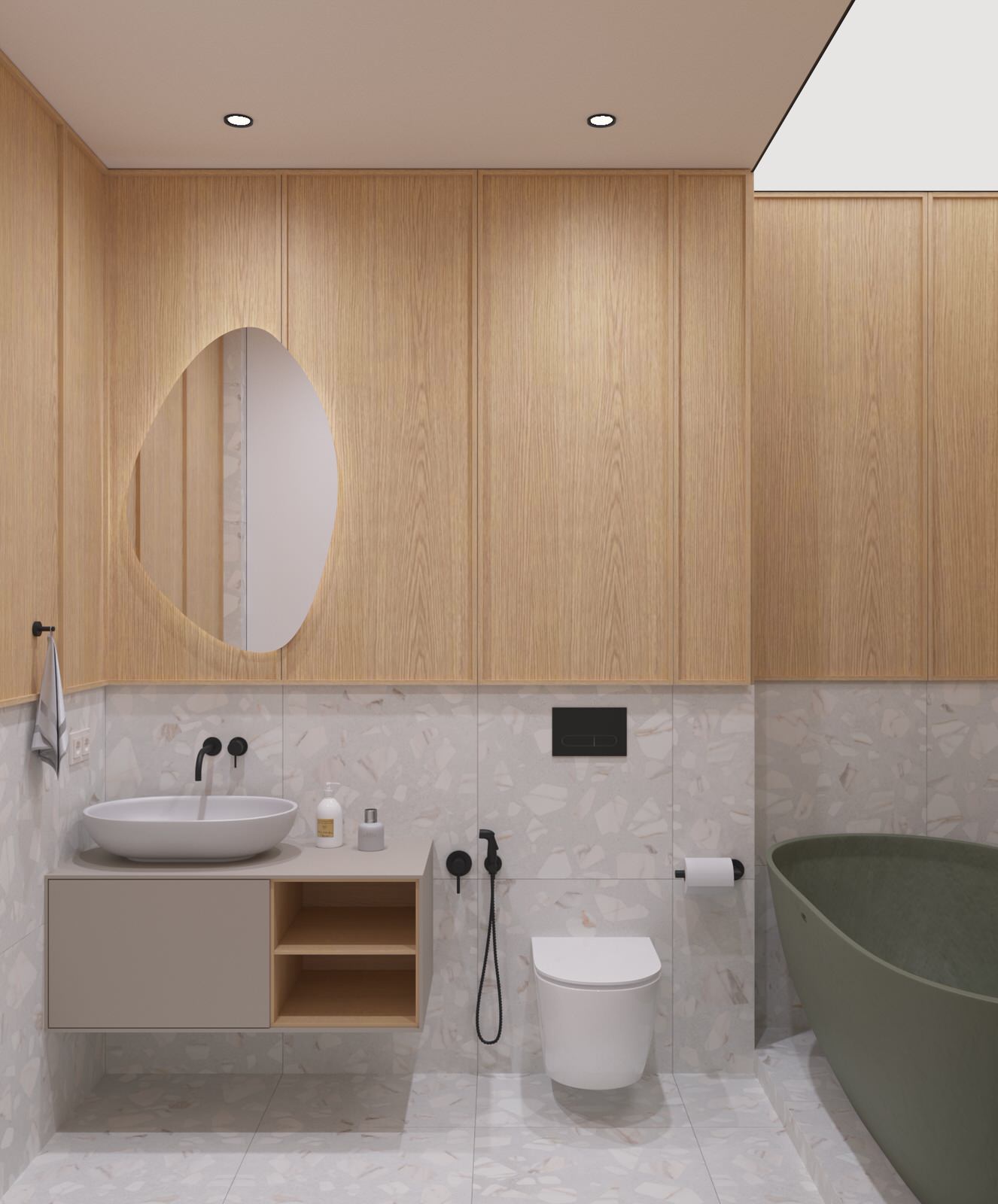 Проект загородного дома в Ленинградской области, стиль джапанди