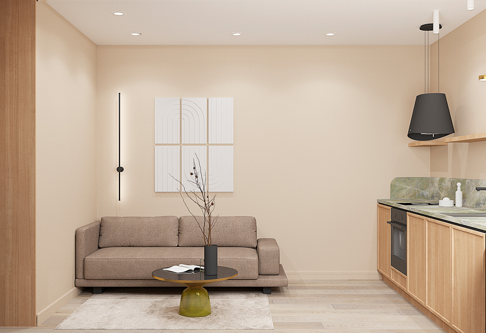 Кухня из проекта квартиры для молодого человека