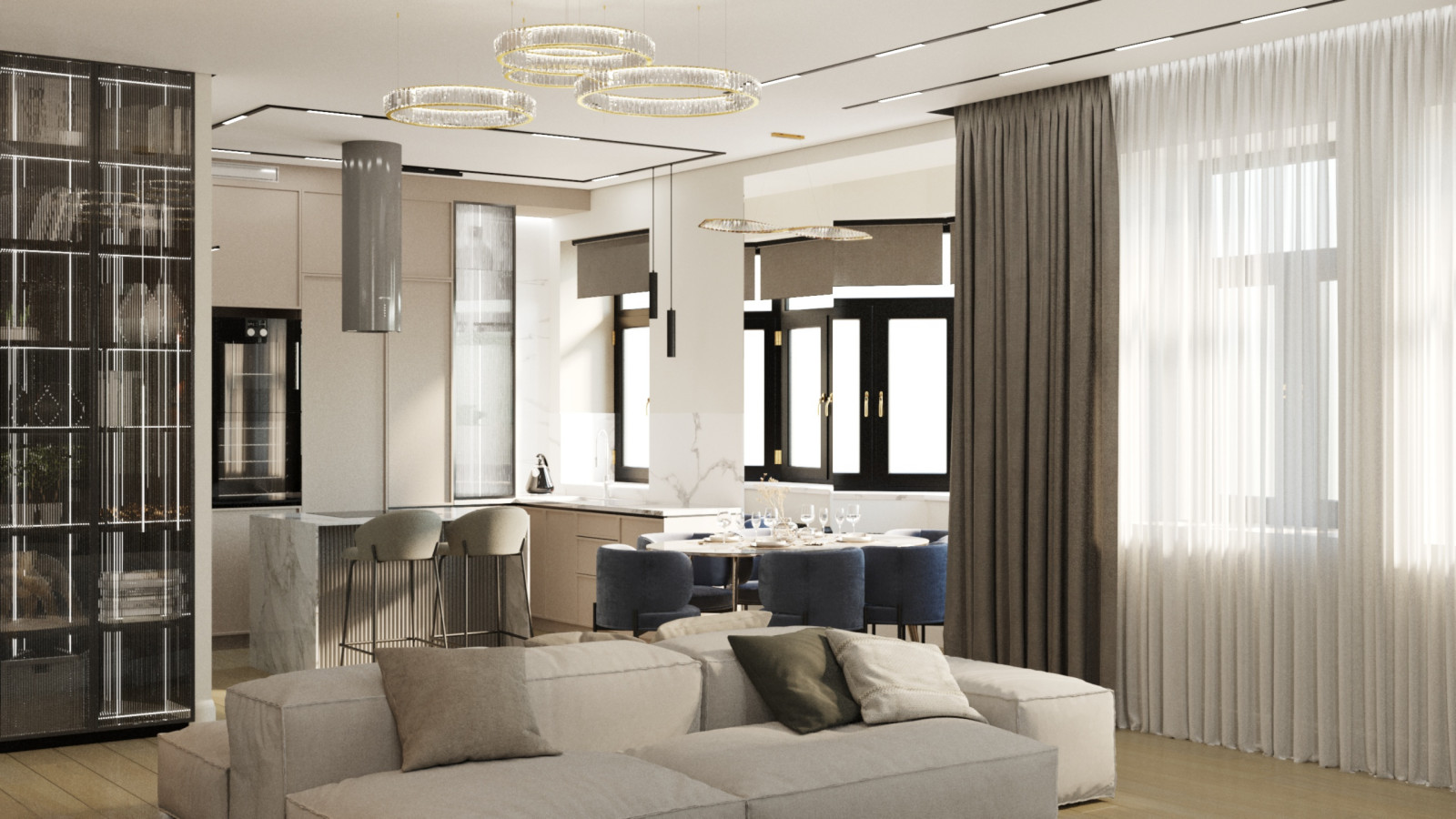 Дизайн проект квартиры в сталинке