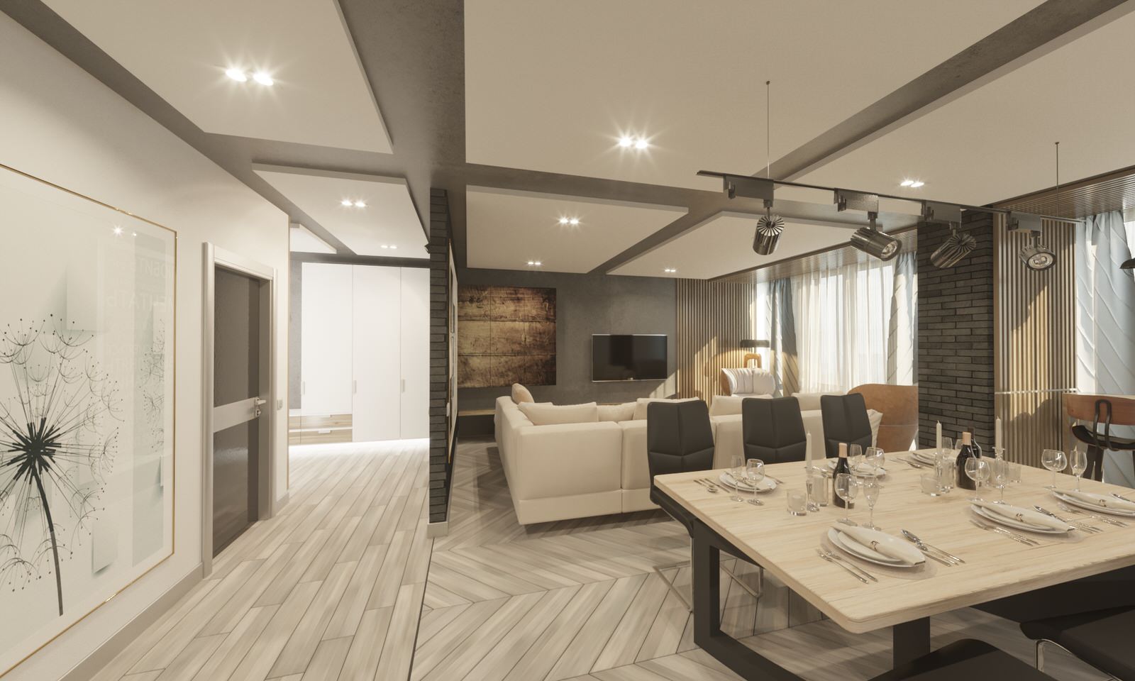 Квартира в нежных тонах