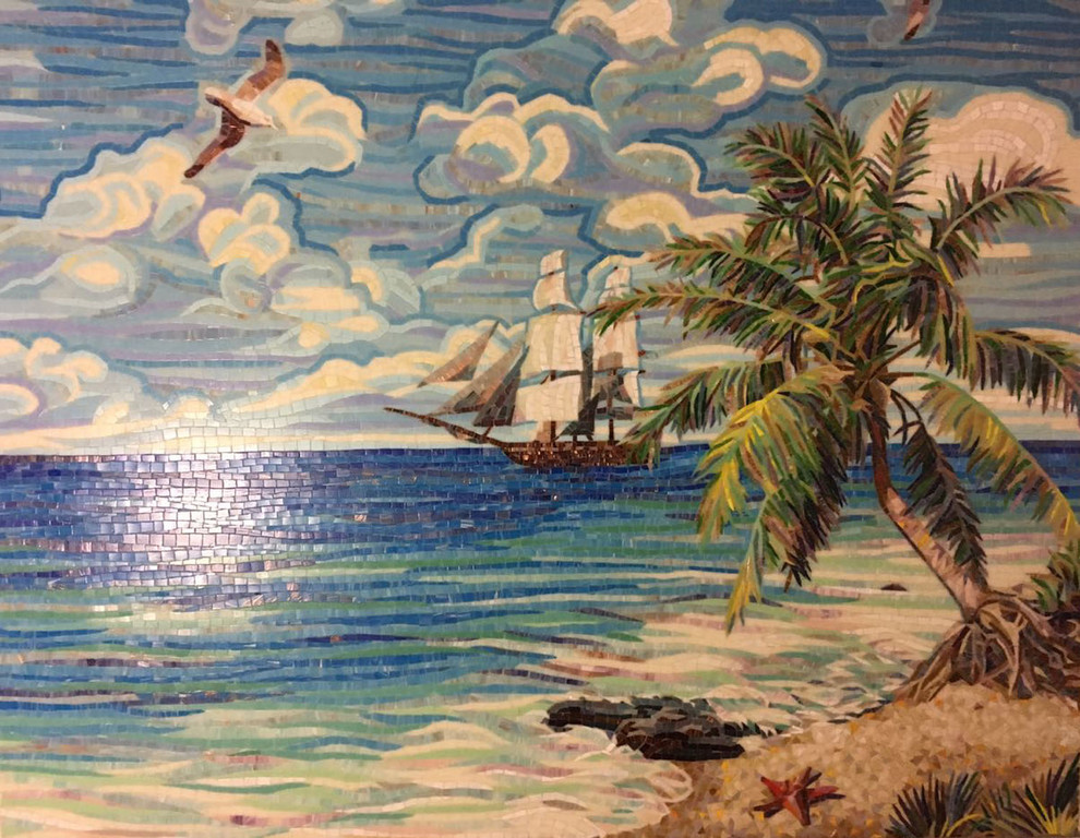 Обложка проекта: Панно из мозаики в технике "колка"