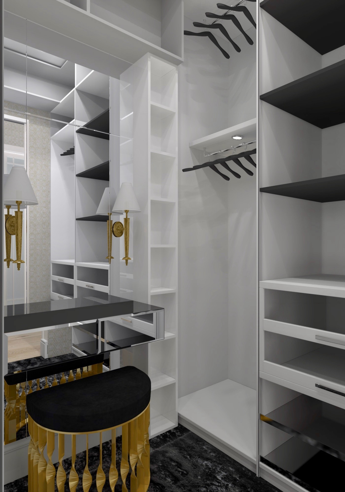 Квартира 100м2 Американская классика в ЖК Триколор