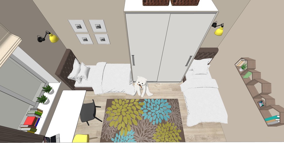 Дизайн цветной детской комнаты