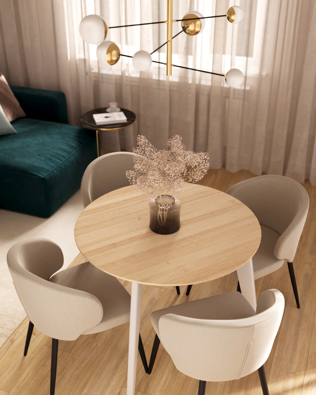 Интересная планировка в небольшой квартире