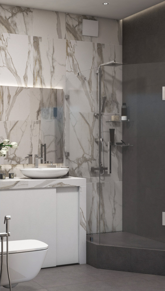 2 варианта одной душевой в Ростове-на-Дону