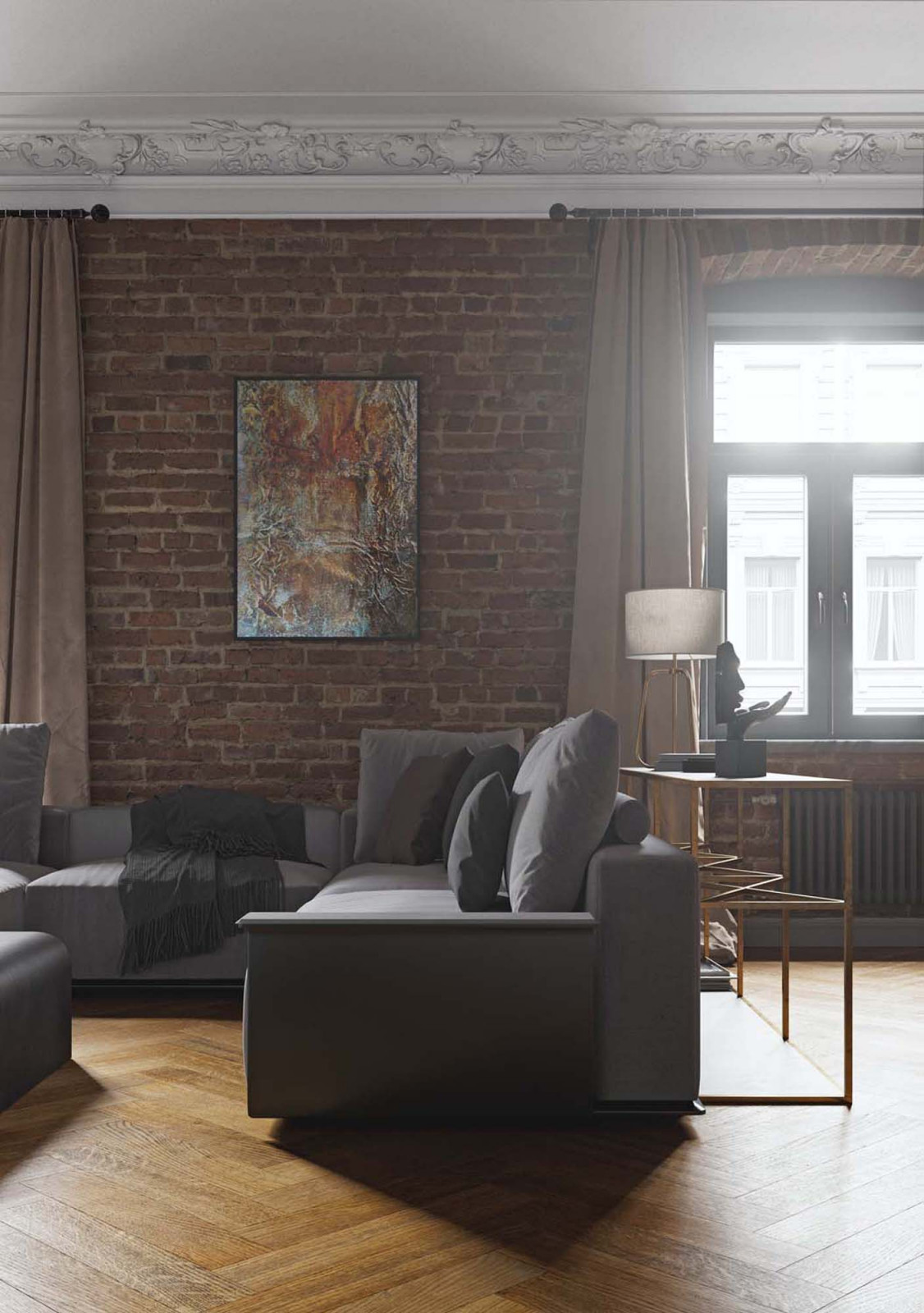 Дизайн проект квартиры в доходном доме 1901 года постройки на Страстном бульваре