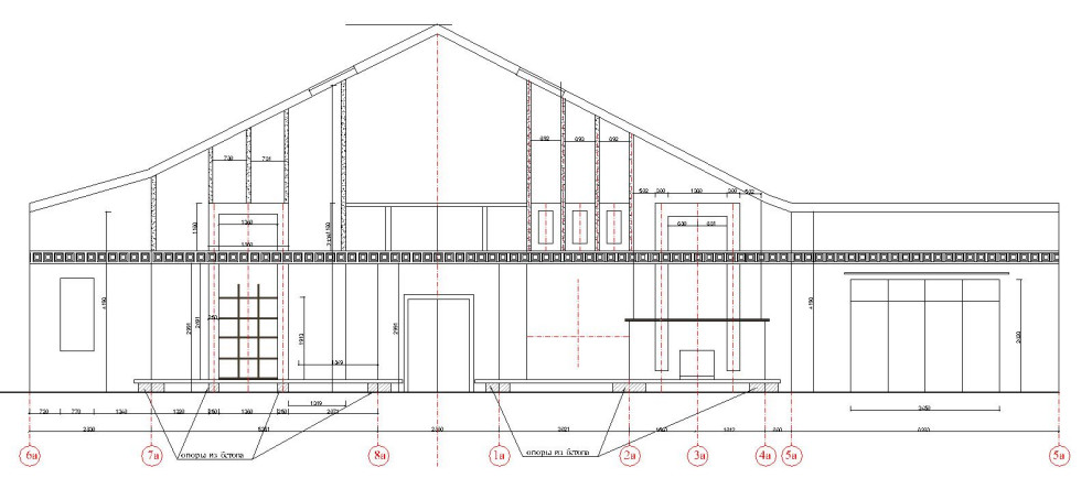 Коттедж 400м2. Развертка.