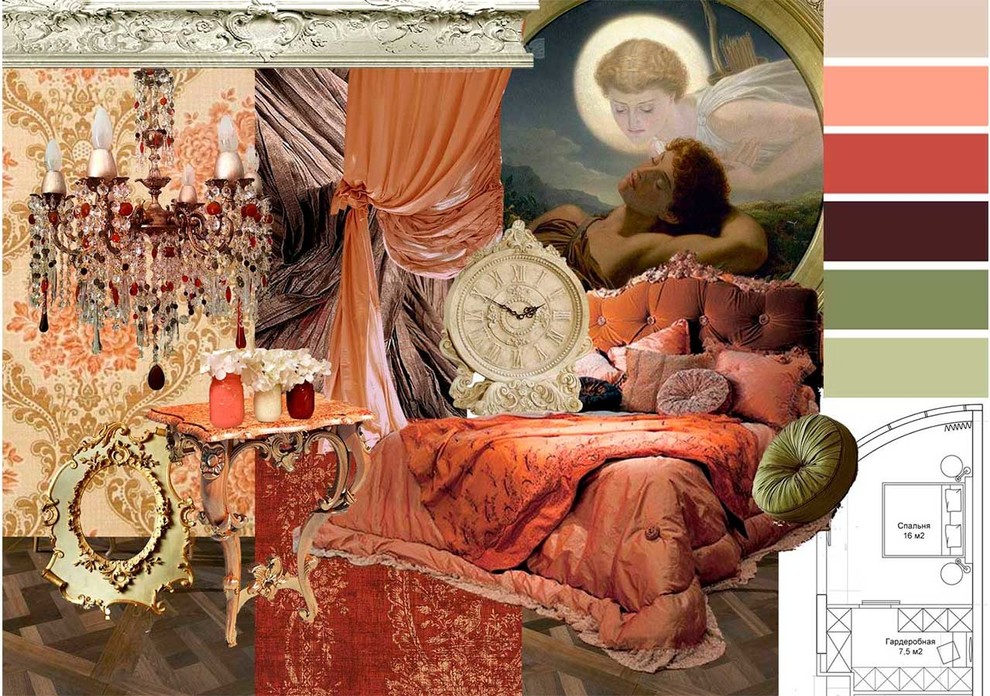 Квартира к классическом стиле нео-барокко