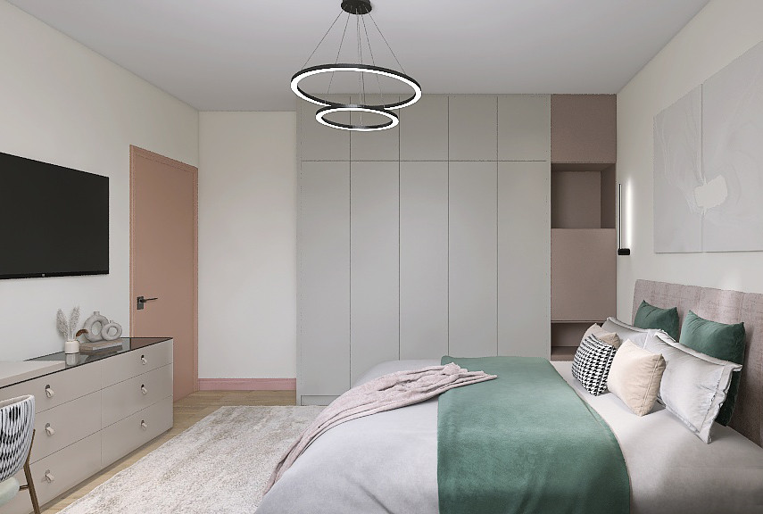 Евро-двухкомнатная "Сочный акцент"