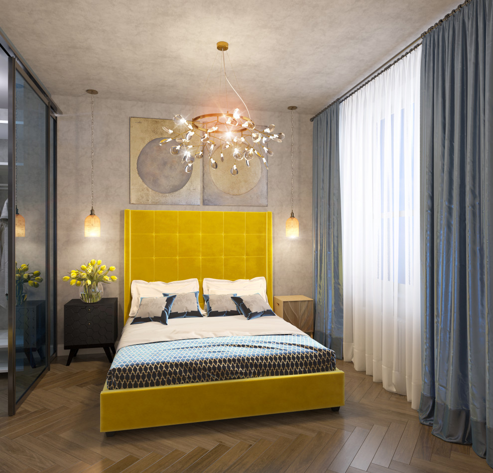 Interior design of a residential flat in The housing complex "Dynasty" at Moscow