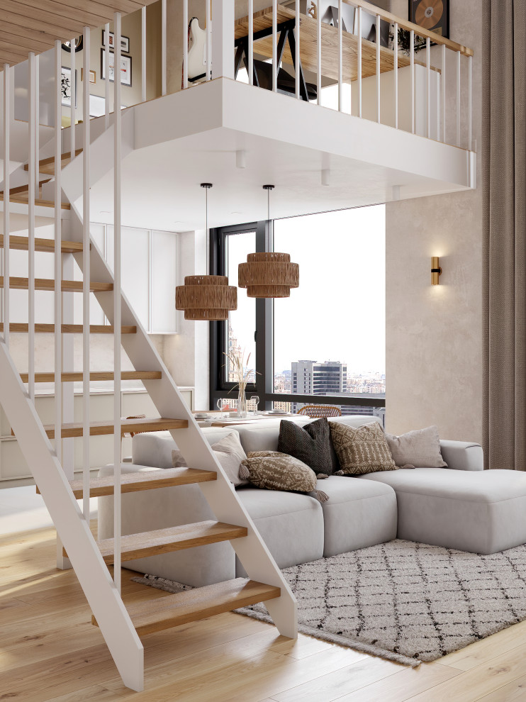 Двухуровневая квартира в стиле "ваби-саби". ЖК Событие