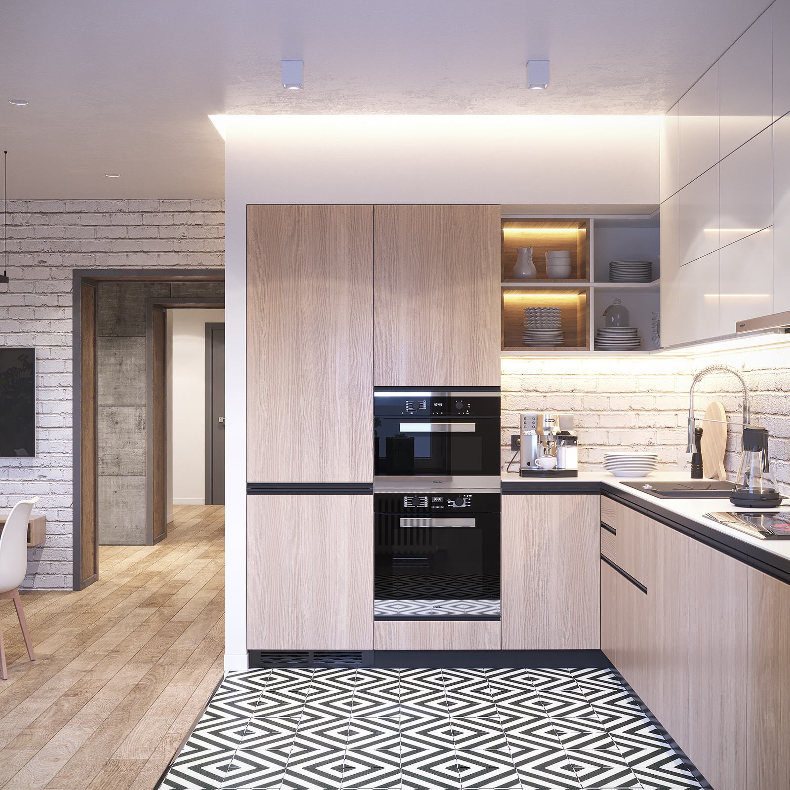 Дизайн квартиры в индустриальном стиле