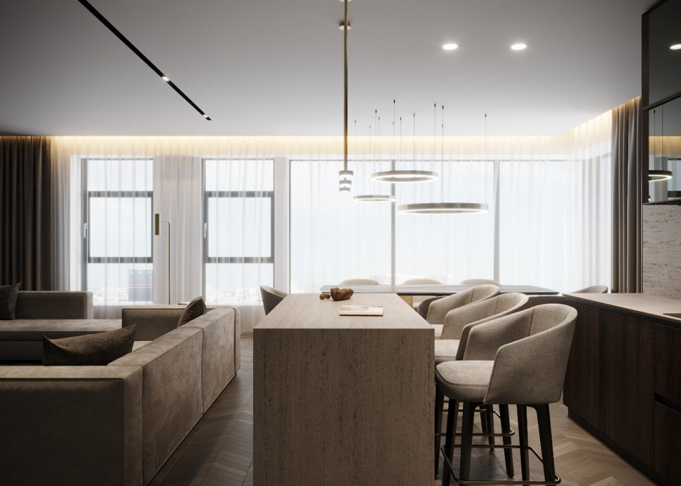 ЖК Розмарин кухня-гостиная