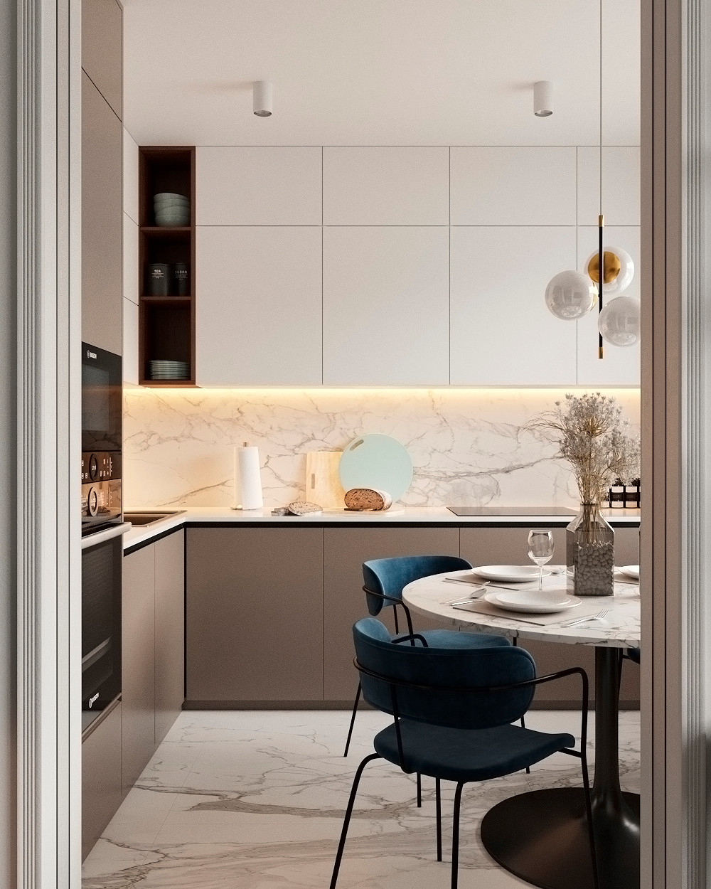 Лаконичная квартира для молодой семьи