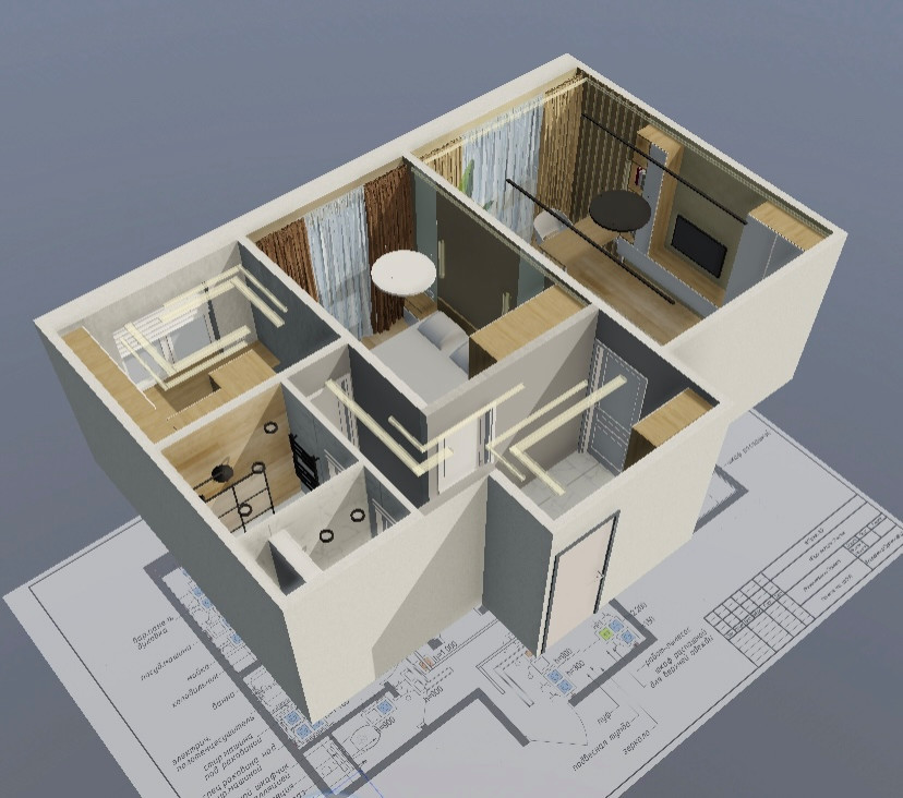 Обложка проекта: 2х-ком.кв г.Гомель пр.Октября