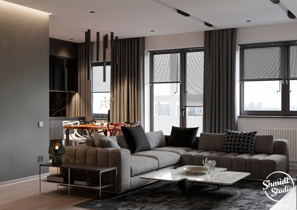 Проект интерьера "Black", Минск, 75м.кв