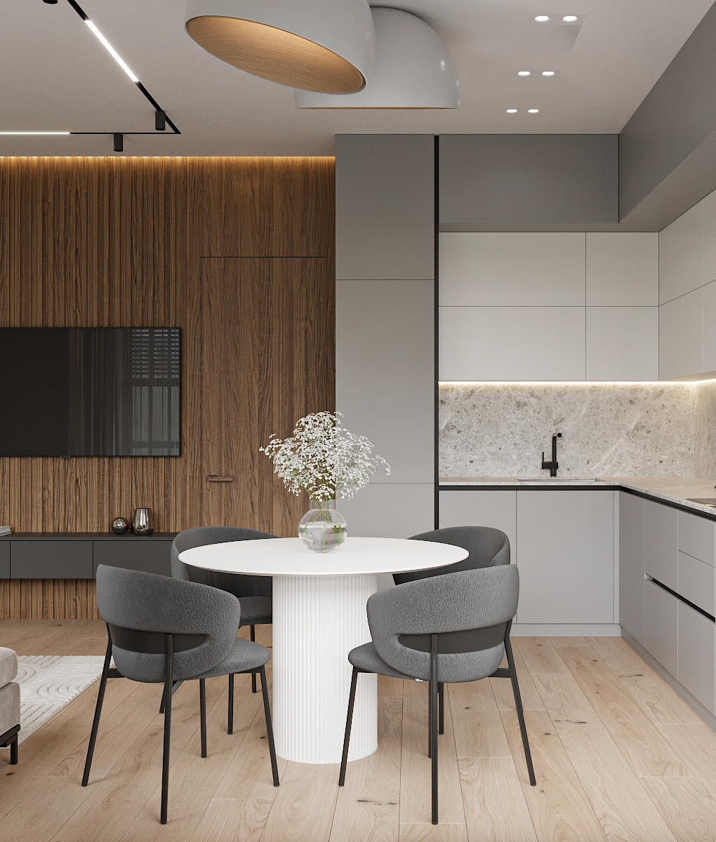 Дизайн-проект квартиры 70м2 в жк Садовый квартал г. Владивосток