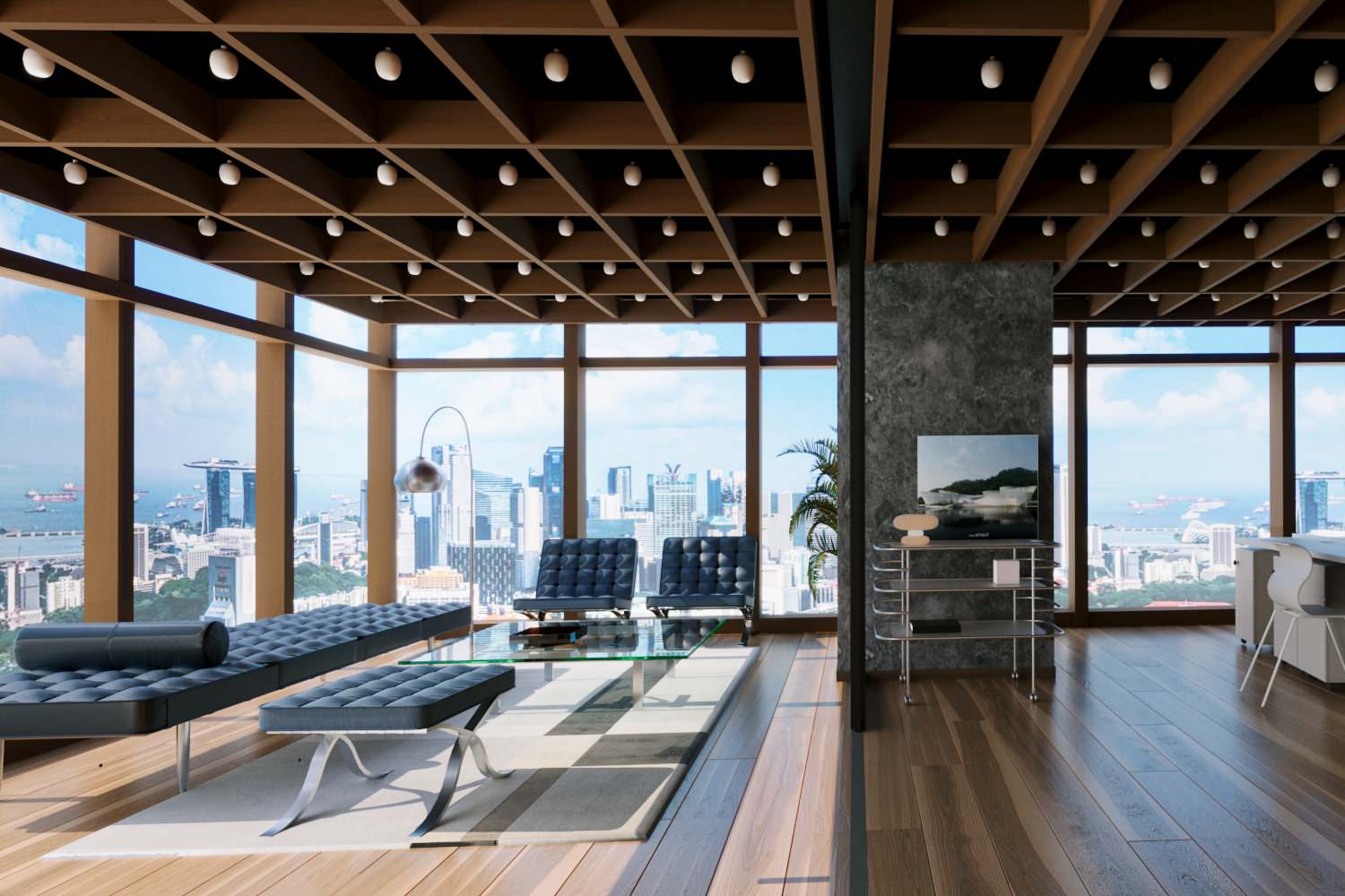 Обложка проекта: 3d визуализация офиса