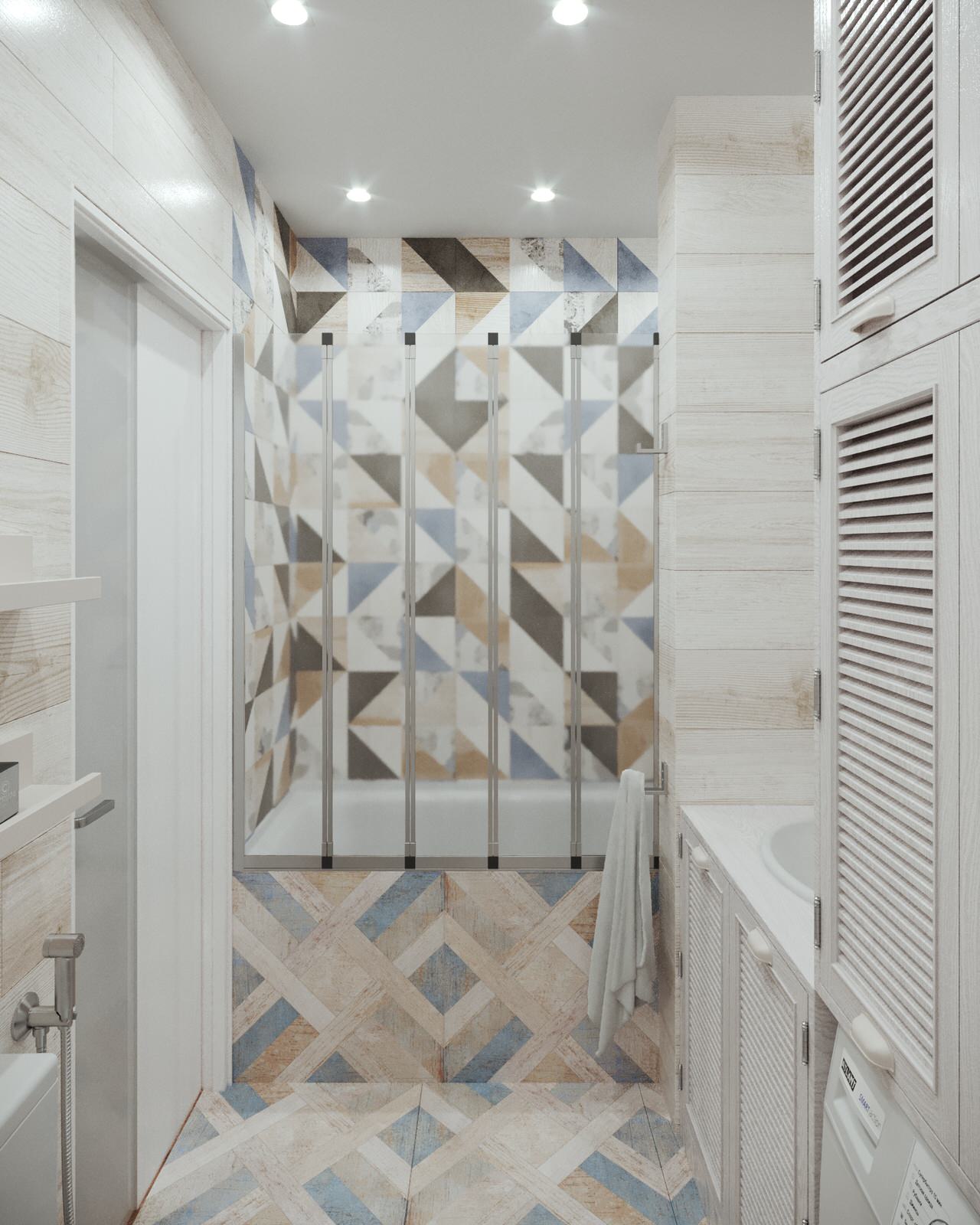 Проект интерьера двухкомнатной квартиры в стиле сканди