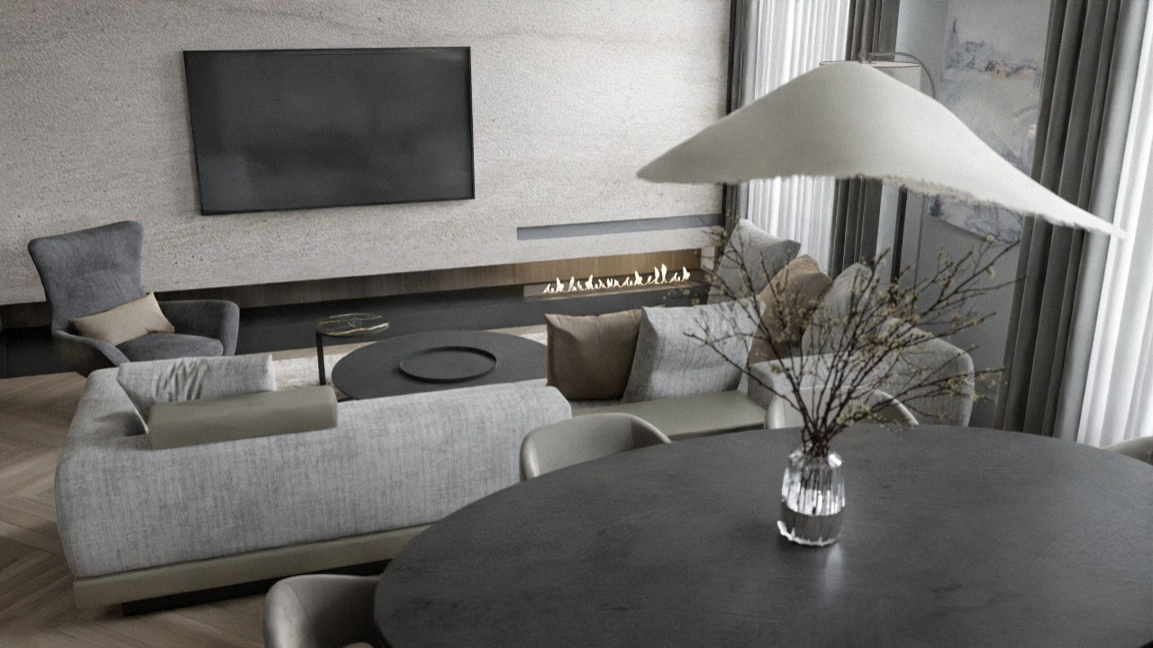 Камин в интерьере