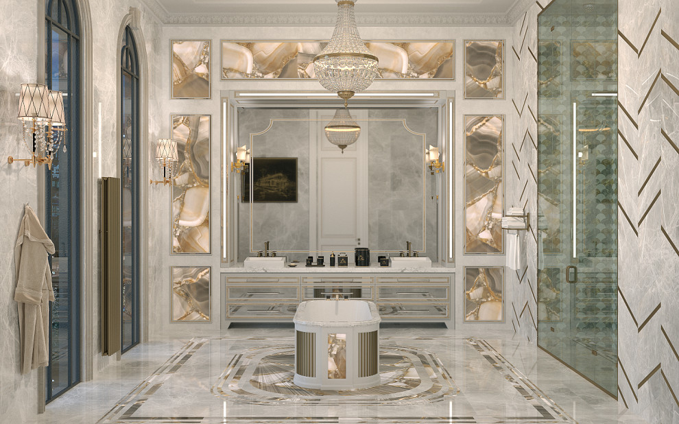 Ванная комната в сталинском доме на Фрунзенской набережной