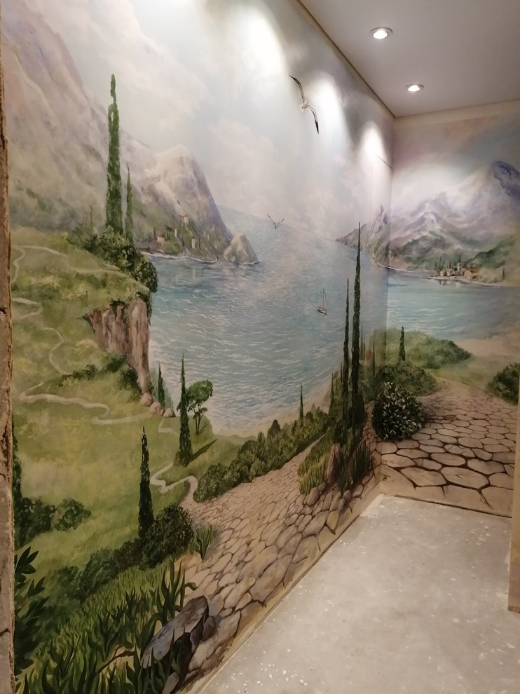 Обложка проекта: роспись ванной комнаты