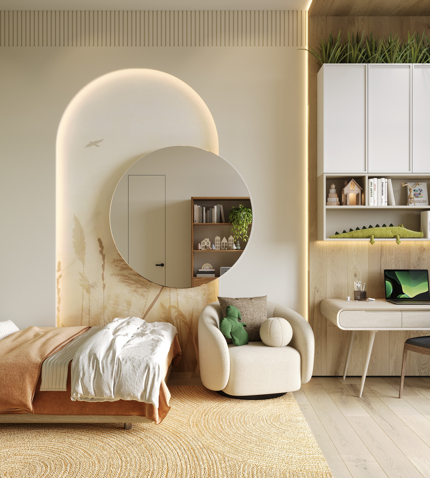 Современный одноэтажный дом площадью в 300 м.кв.