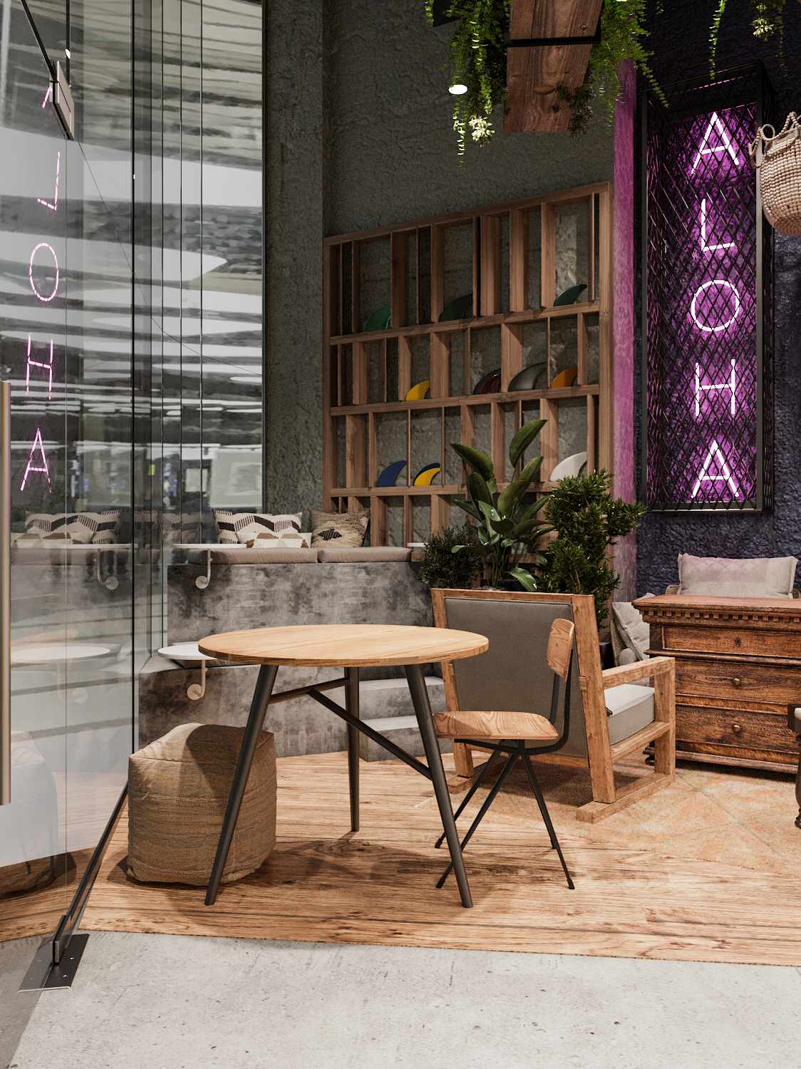 Дизайн кафе Spot4 (Башня Федерации)