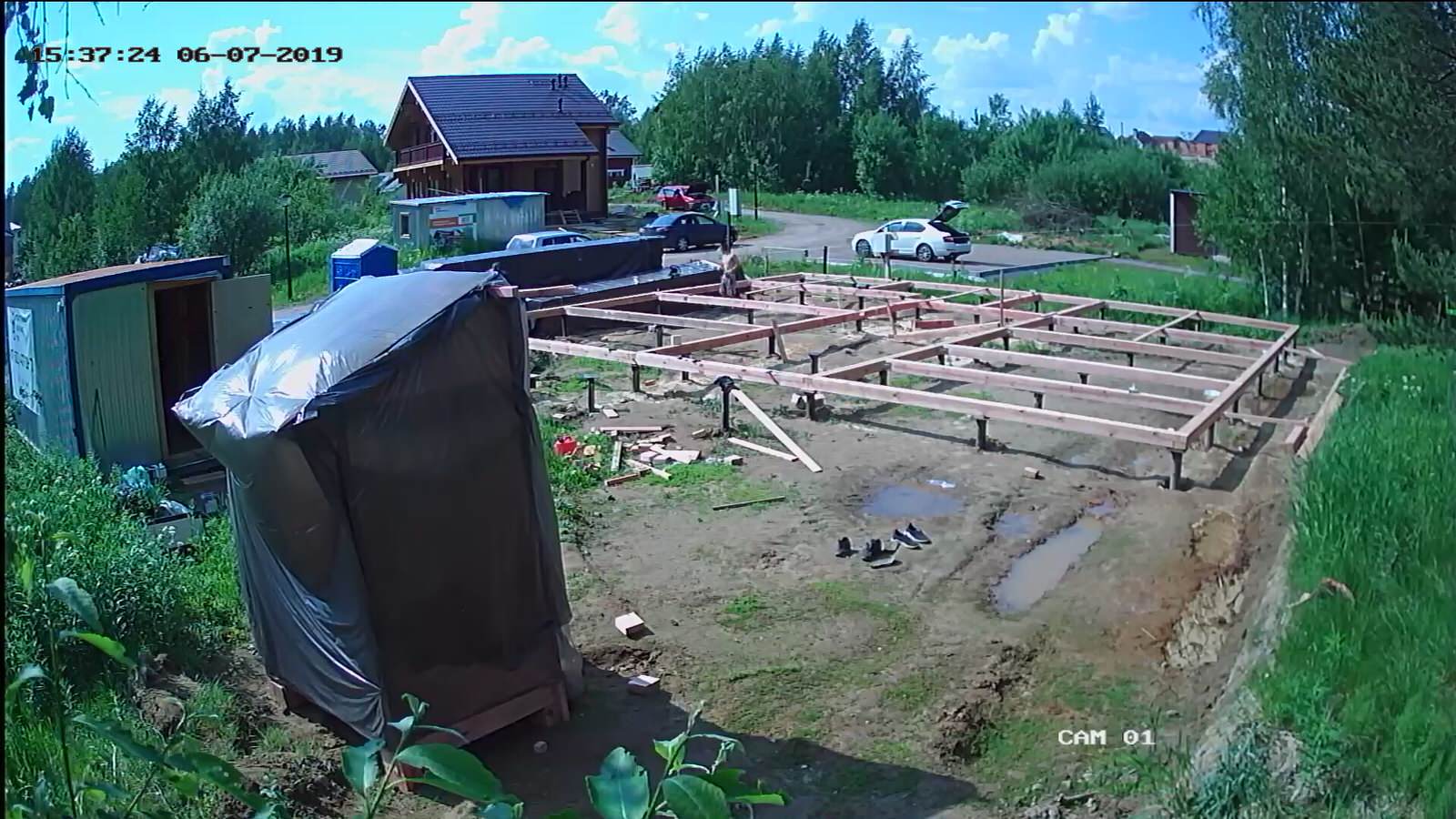 Одноэтажный загородный дом