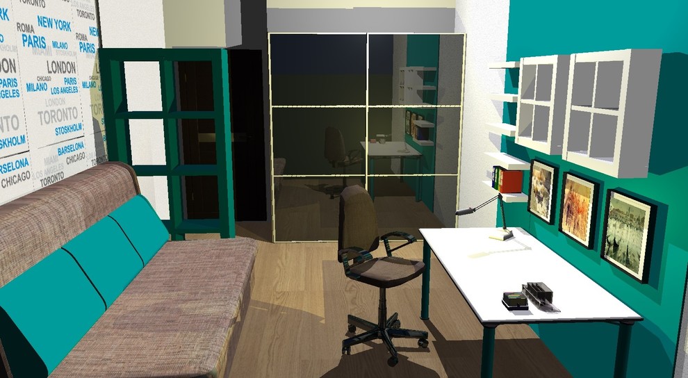 Обложка проекта: Экспресс-дизайн комнаты подростка с мебелью "IKEA"