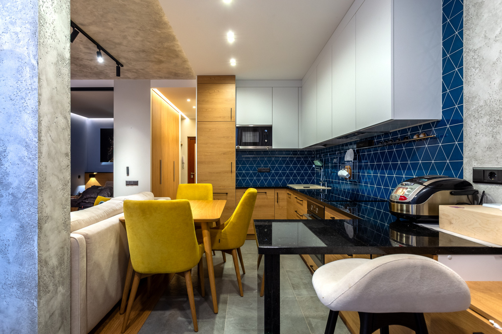 Проект Однокомнатной Квартиры в современном стиле  45кв.м.