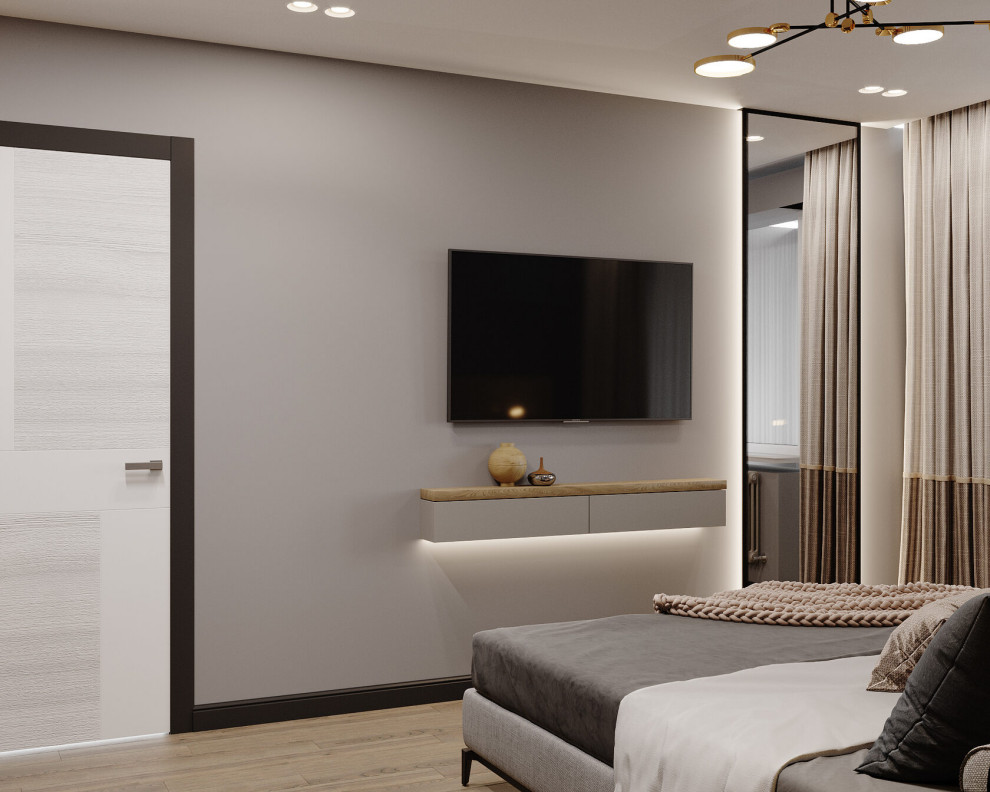 Стильное пространство для холостяка и его любимца