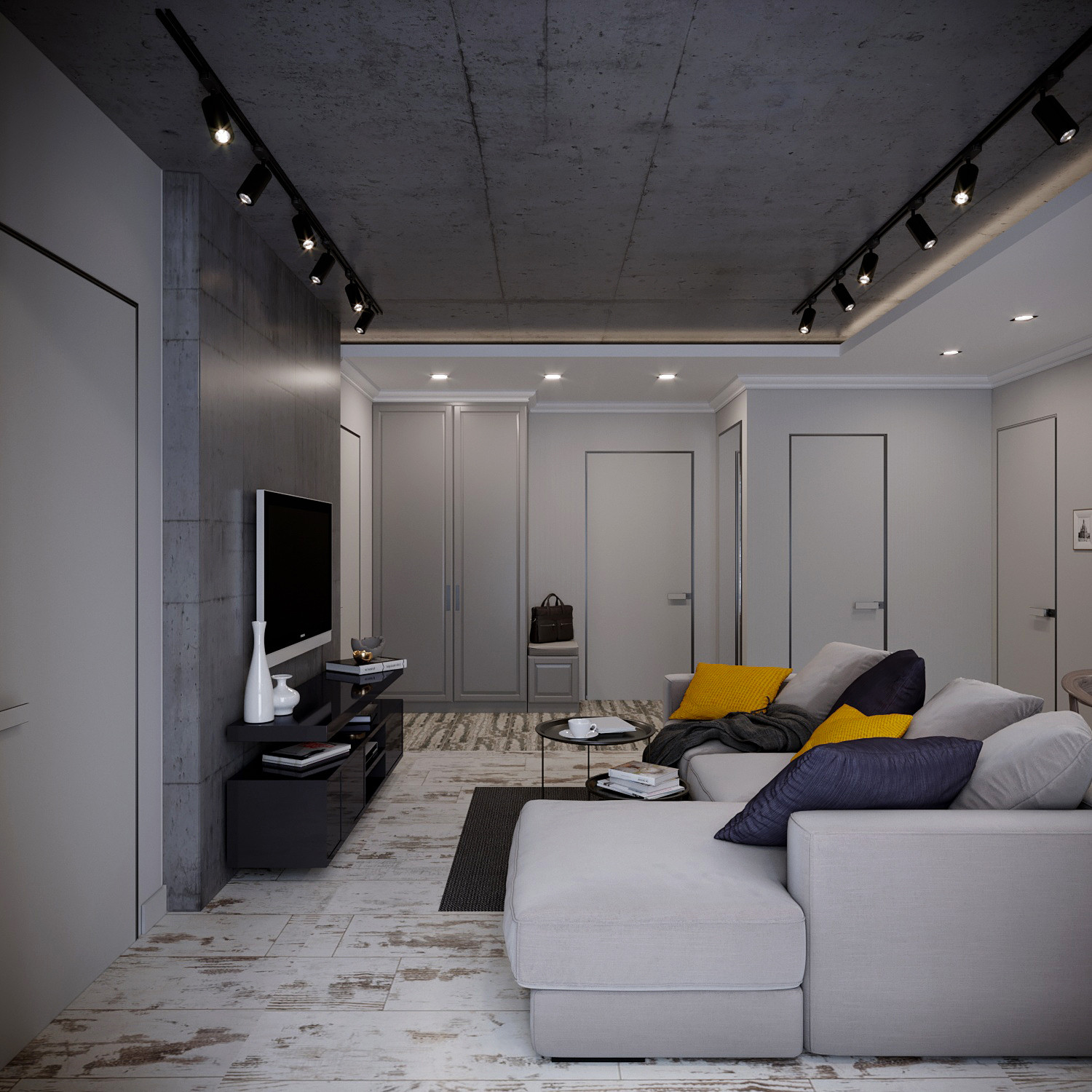 КВАРТИРА С АКЦЕНТАМИ НА ЦВЕТАХ