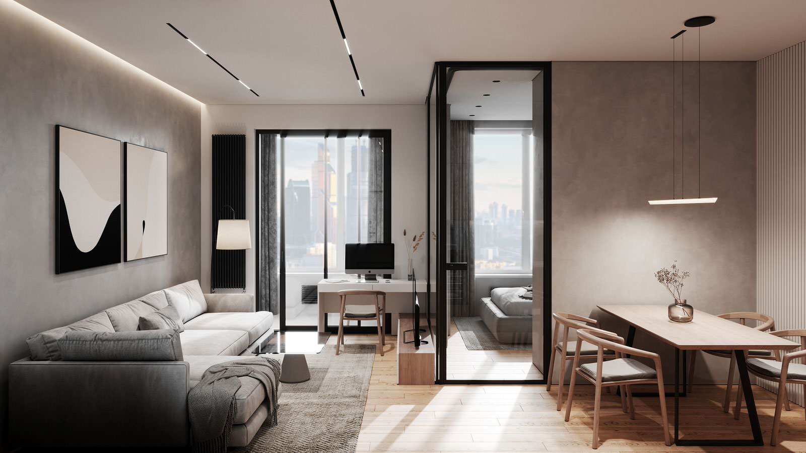 Современная квартира для молодой пары