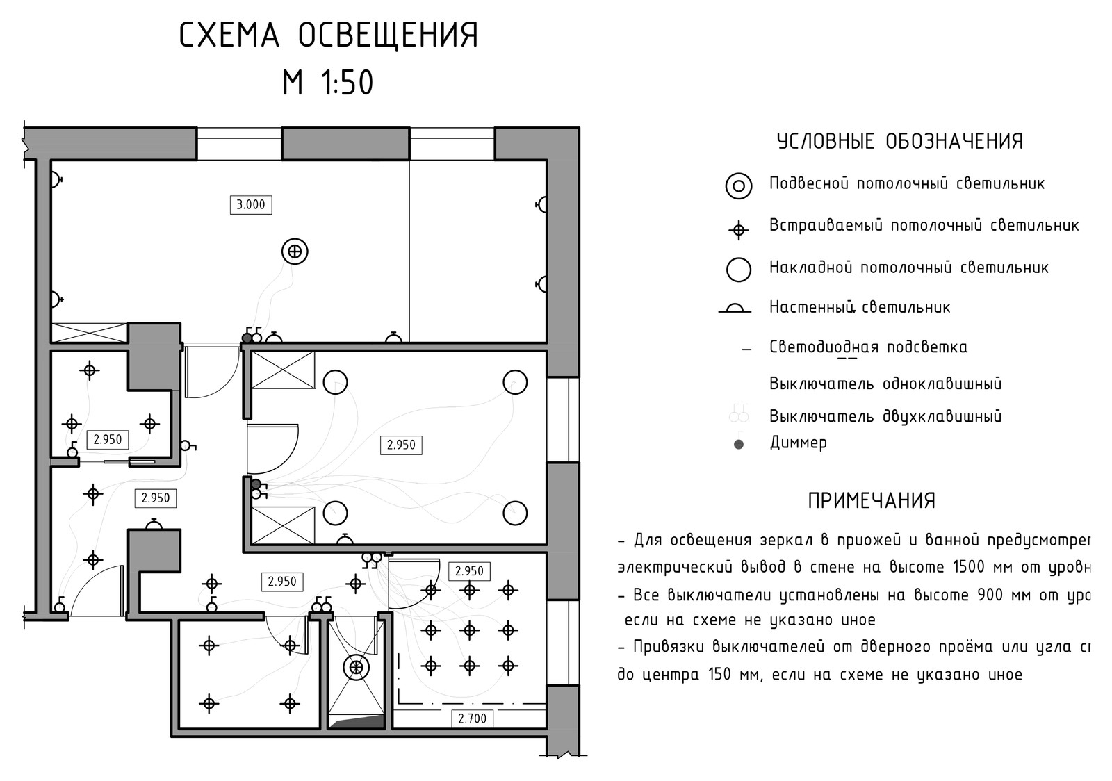 Дизайн-проект интерьера квартиры 60 кв.м.