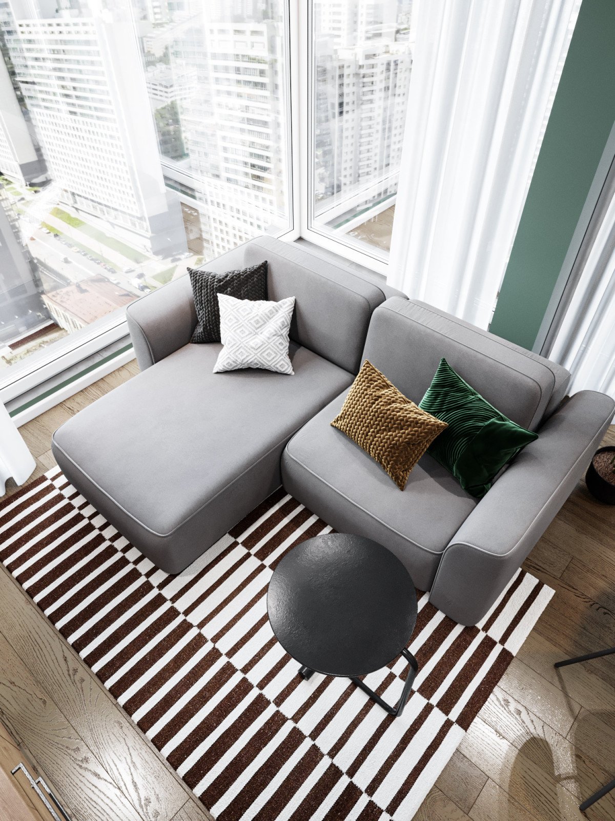 Квартира со свободной планировкой в Москве. ЖК Play