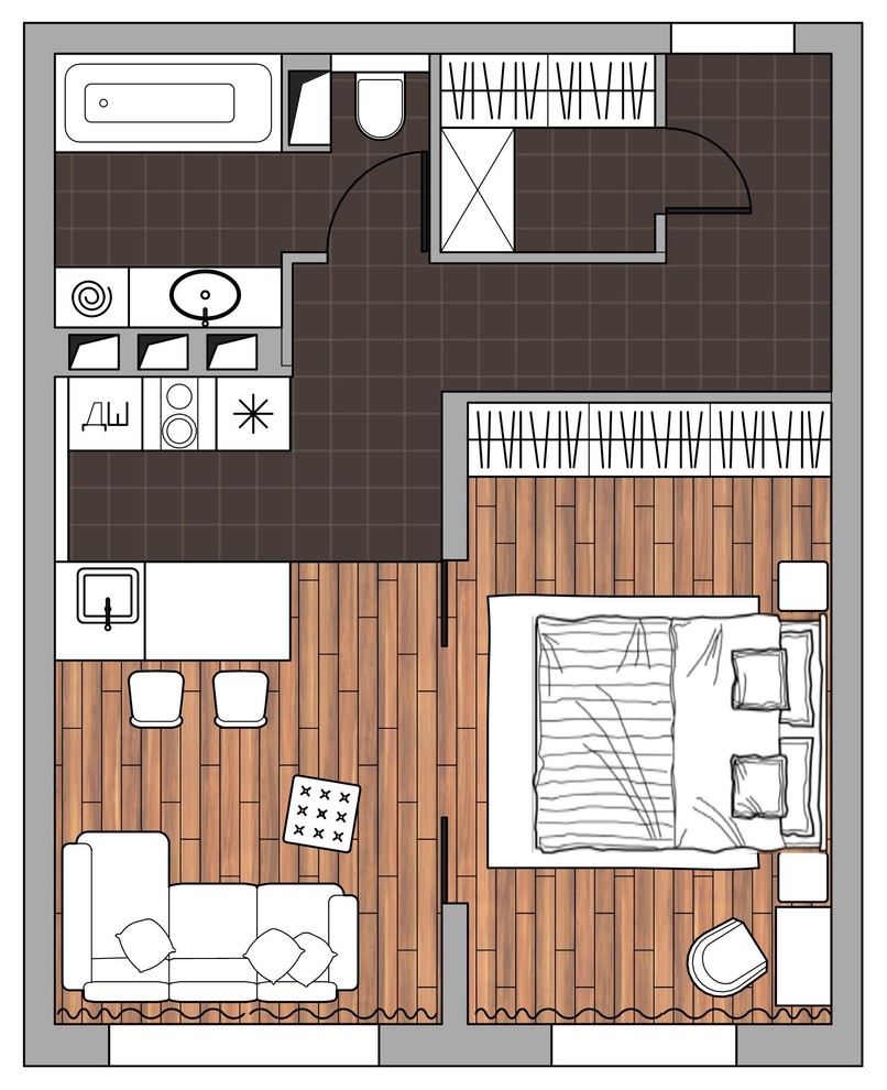 Апартаменты в скандинавском стиле