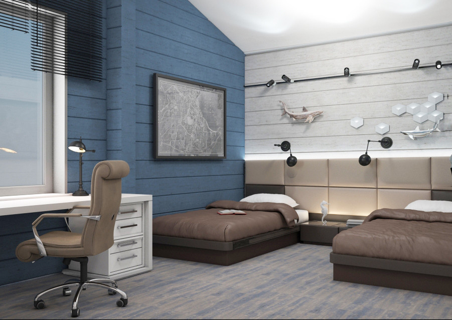 Совместить несовместимое! Минимализм в доме из клееного бруса.