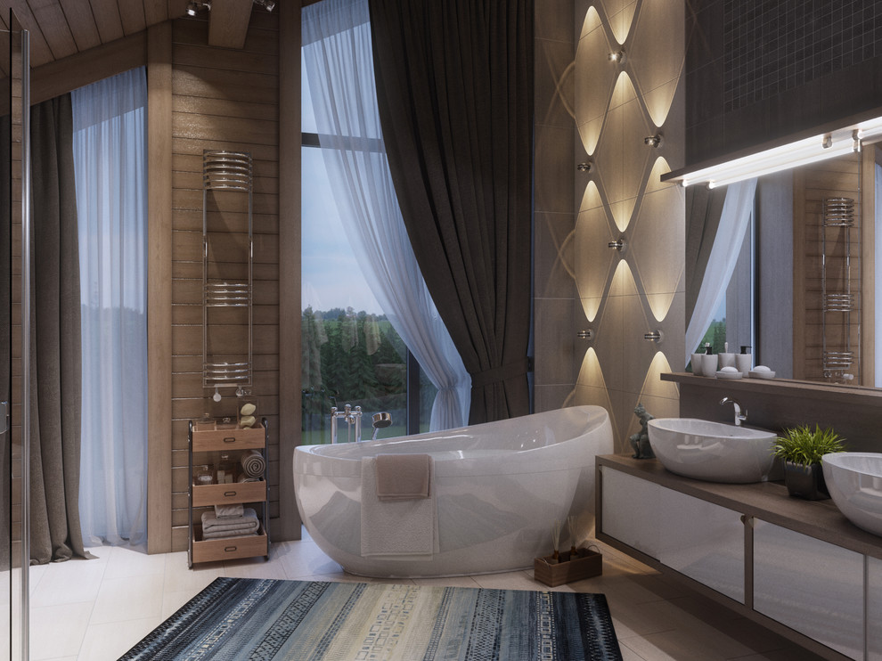 Ванная в мансарде